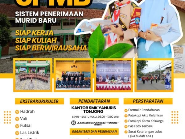 SMK Yanuris Tonjong Masih Membuka Pendaftaran Murid Baru Tahun Pelajaran 2026/2027